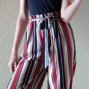 Striped Tie Pants